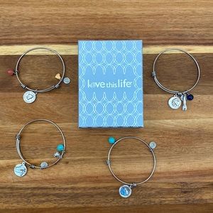 Love This Life Charm Bracelet Bundle of 4 with box
